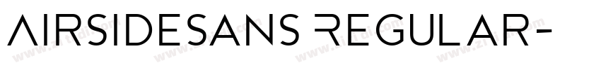 AirsideSans Regular字体转换